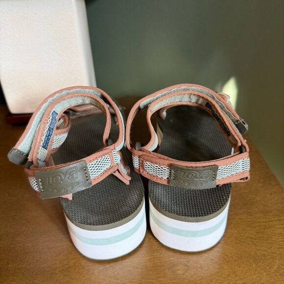 Reva Flatform Universal Mesh Print Womens Size 9 - Picture 4 of 6